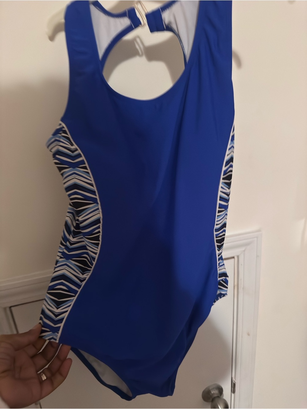 Catalina Royal Blue Swimsuit with White Trim